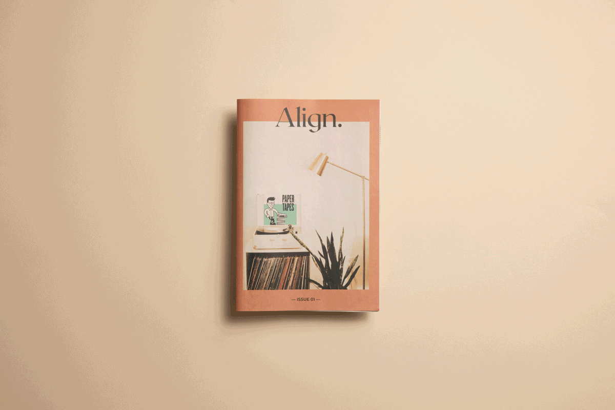 Mini magazine template for Canva. Created by Newspaper Club.