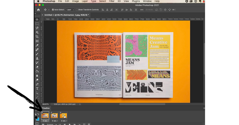 How to make an animated GIF flipping through your publication