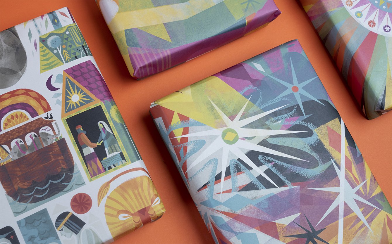 The Biggest Story newsprint wrapping paper by Invisible Creature. Printed by Newspaper Club.