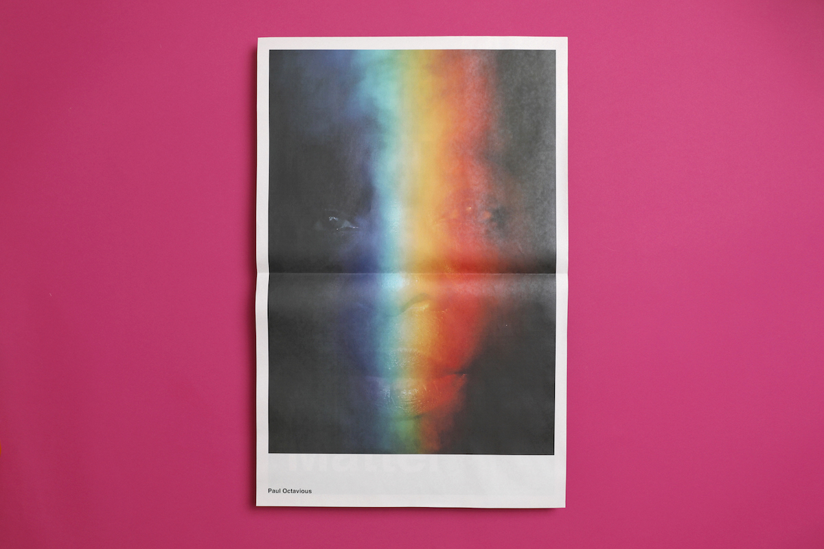 Black Lives Matter newsprint poster with photograph by Paul Octavious. Printed by Newspaper Club.