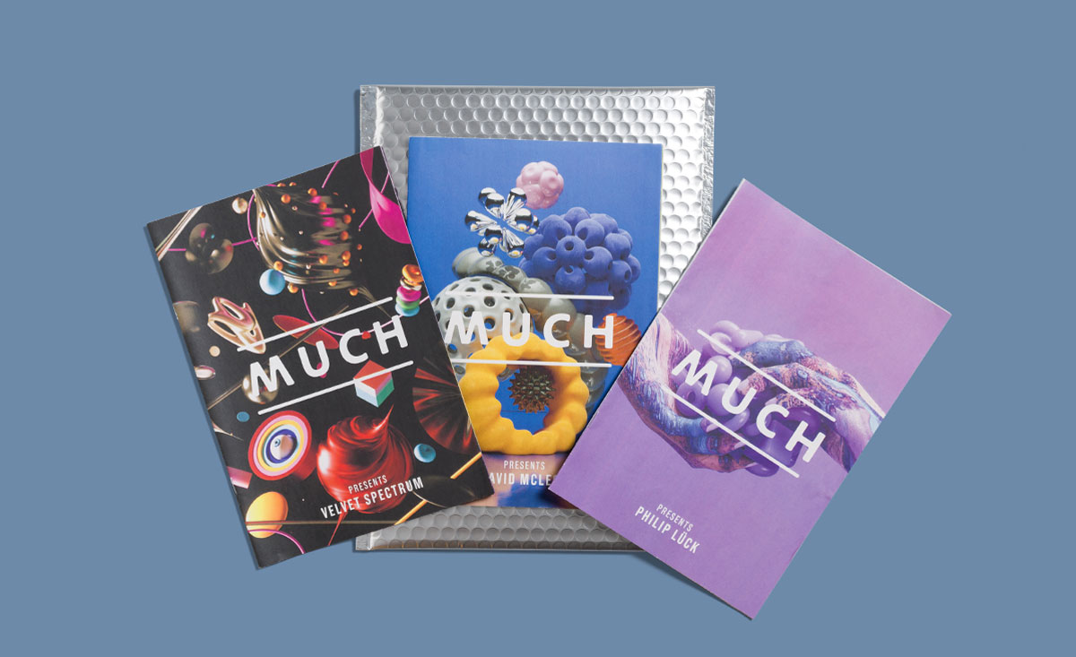 MUCH Creative agency artist portfolios printed by Newspaper Club