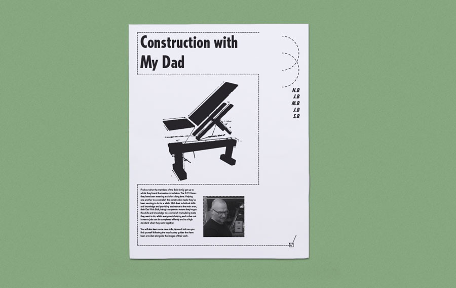 Construction with my Dad newspaper by Samuel Boik. Printed by Newspaper Club.