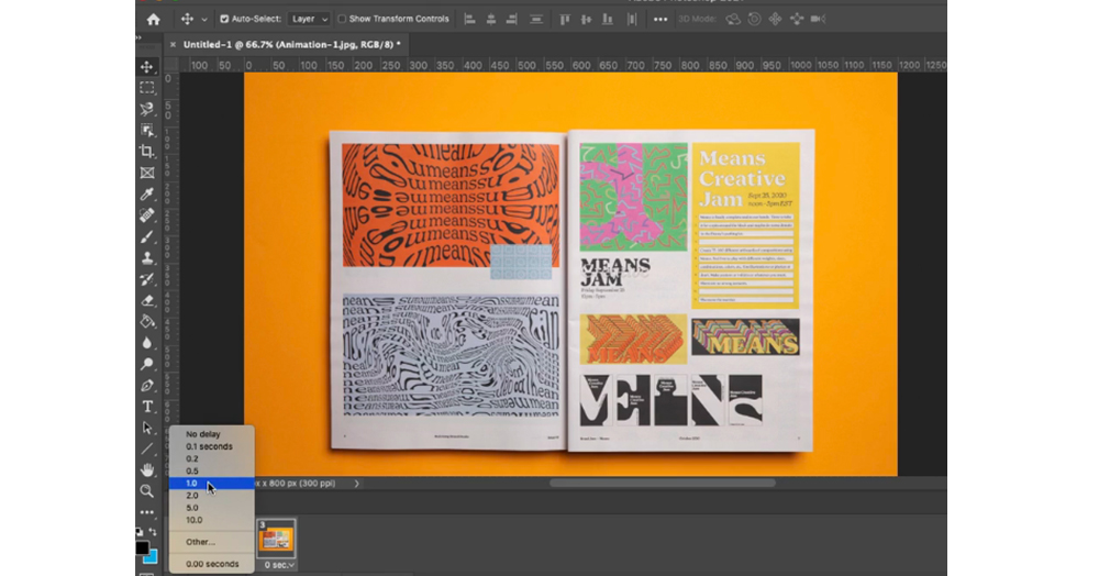 How to make an animated GIF flipping through your publication
