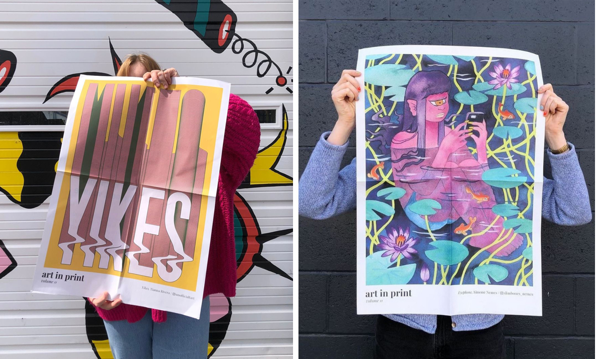 Art in Print newspaper poster project in Boston. Developed by Isenberg Projects.