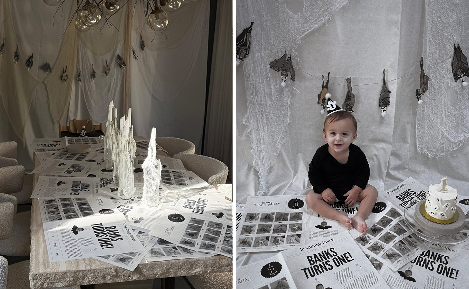 Free Canva template for baby newspaper. DIY birthday newspaper ideas.