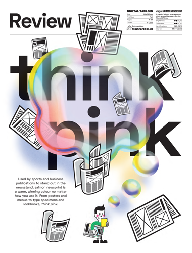 Front cover of Digital Tabloid 45gsm salmon PDF sample