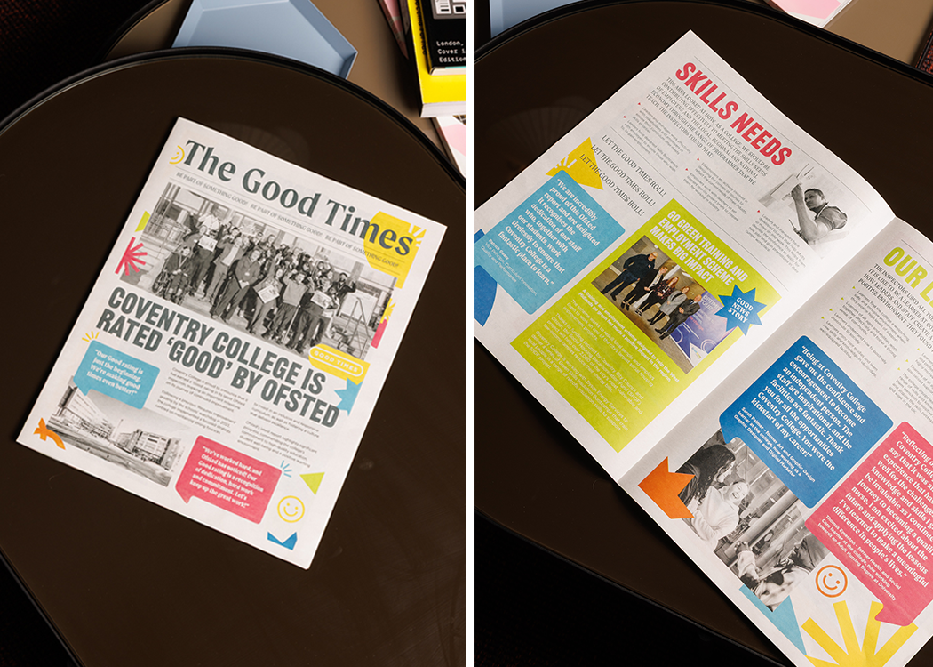 Coventry College newspaper printed by Newspaper Club