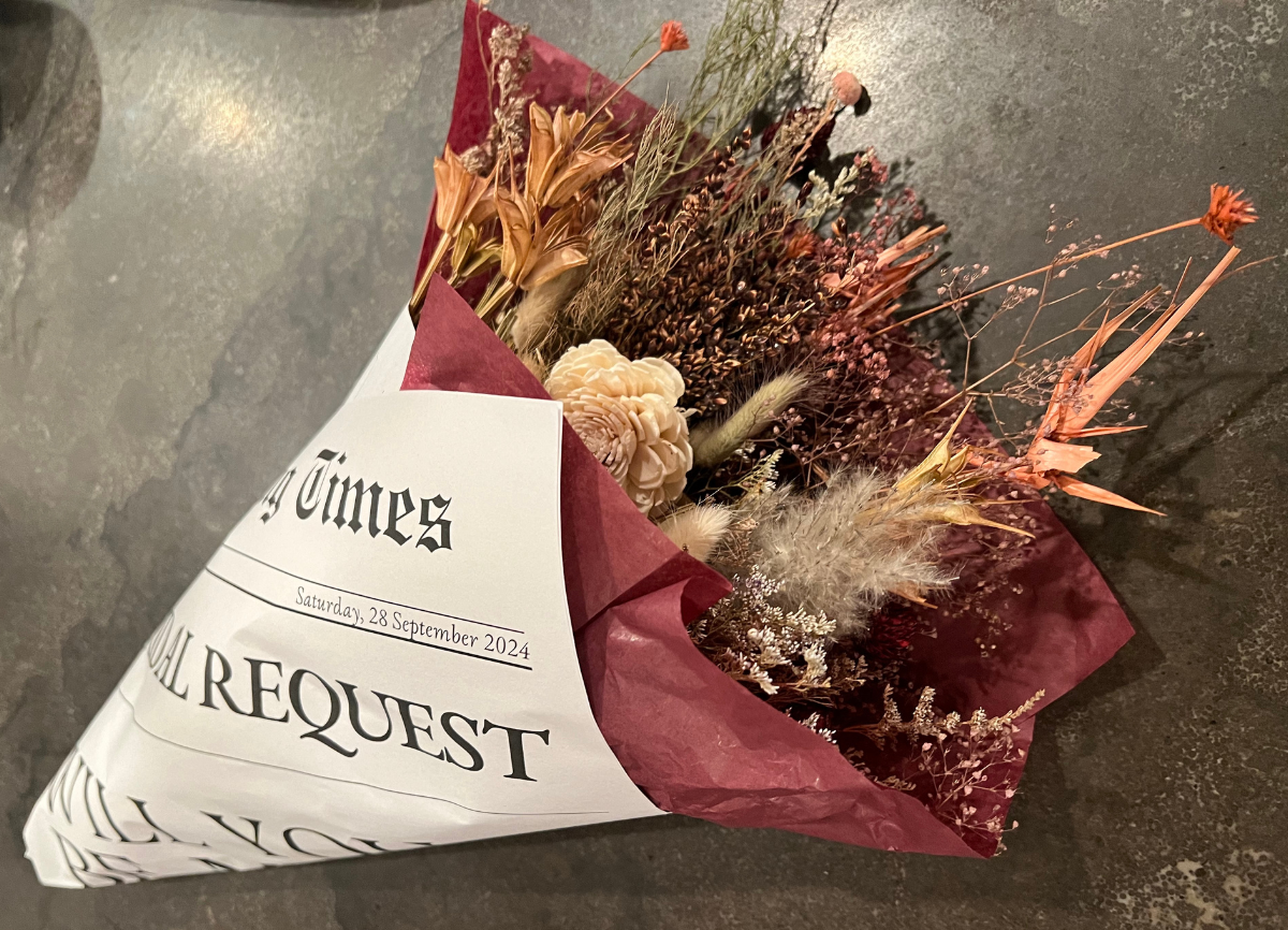 Bridesmaid proposal newspaper by Newspaper Club